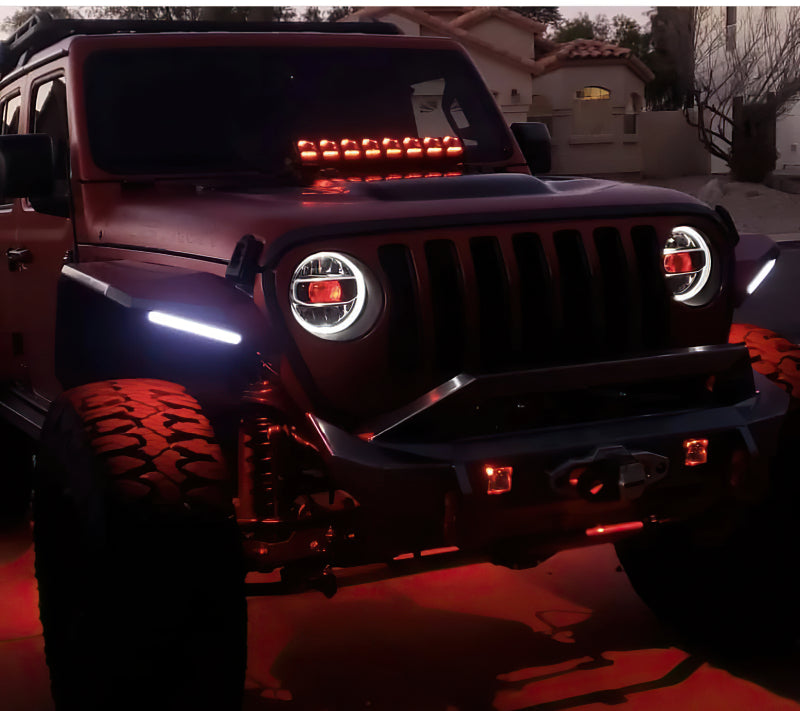 Load image into Gallery viewer, Oracle Jeep Wrangler JL/Gladiator JT Projector Illumination Kit - w/o Controller SEE WARRANTY
