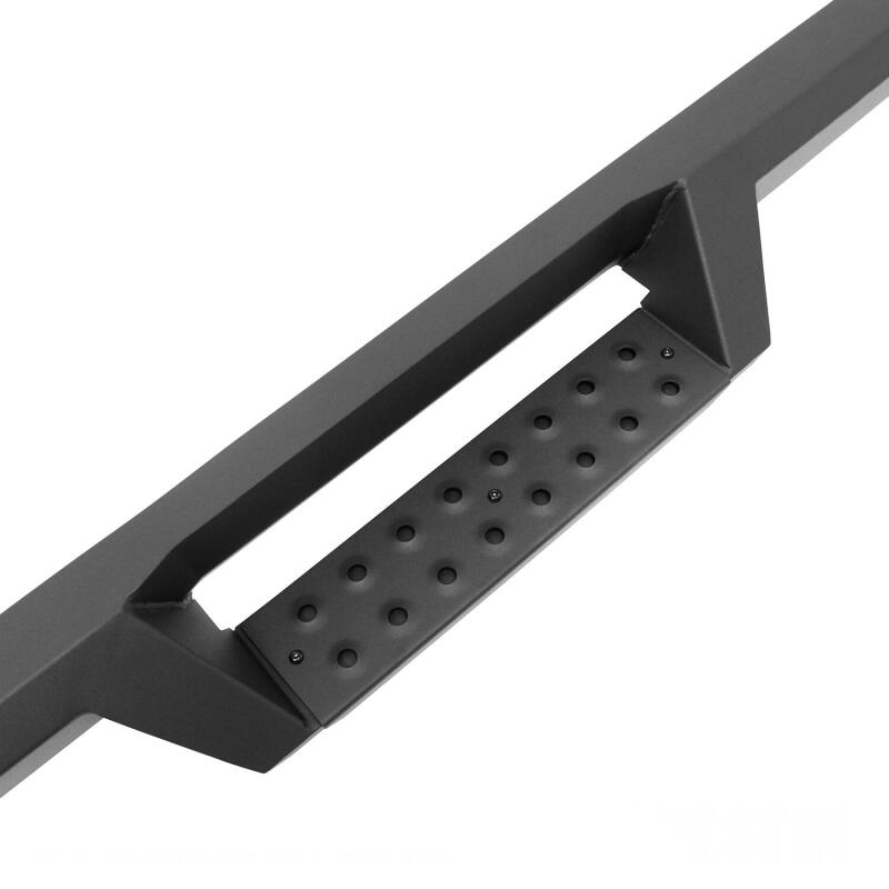 Load image into Gallery viewer, Westin 2019 Chevrolet Silverado/Sierra 1500 (5.5ft) Drop Wheel to Wheel Nerf Step Bars - Txt Black
