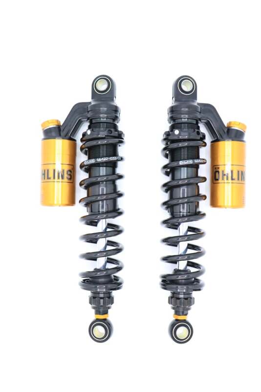 Load image into Gallery viewer, Ohlins 91-17 Harley-Davidson Dyna FXD STX 36 Blackline Shock Absorber w/ Gold Accents
