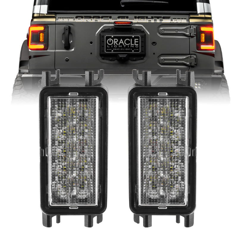 Load image into Gallery viewer, Oracle 2018+ Jeep Wrangler JL Dual Function Reverse LED Flush Taillight - Amber/White SEE WARRANTY
