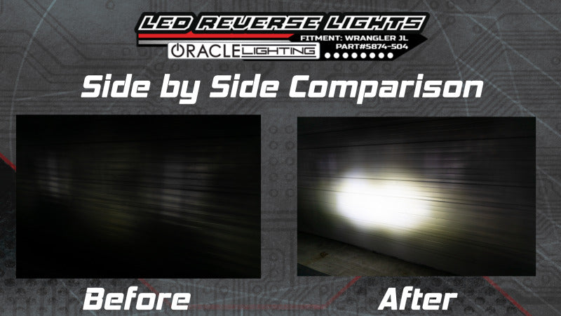 Load image into Gallery viewer, Oracle Rear Bumper LED Reverse Lights for Jeep Wrangler JL - 6000K SEE WARRANTY
