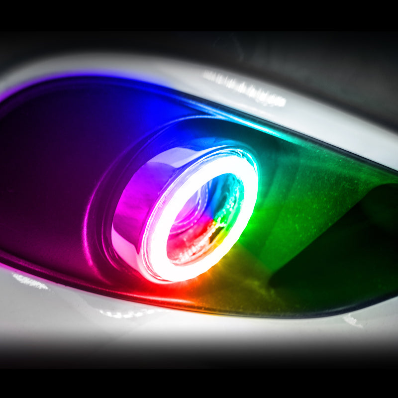 Load image into Gallery viewer, Oracle 15-21 Dodge Challenger Waterproof LED Fog Light Halo Kit - ColorSHIFT
