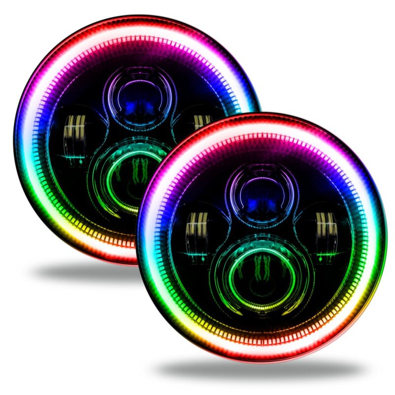 Load image into Gallery viewer, Oracle Jeep Wrangler JL/Gladiator JT 7in. High Powered LED Headlights (Pair) ColorSHIFT
