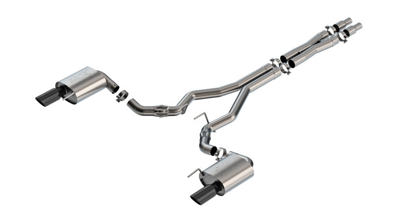 Load image into Gallery viewer, Borla 2024 Ford Mustang GT 5.0L V8 w/o Active Exhaust ATAK Cat-Back Exhaust System - Black Chrome
