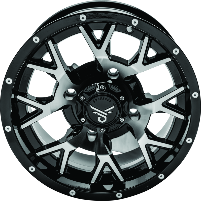 Load image into Gallery viewer, QuadBoss Barbwire 14X7 - 5+2 - 4/137 - Black Machined
