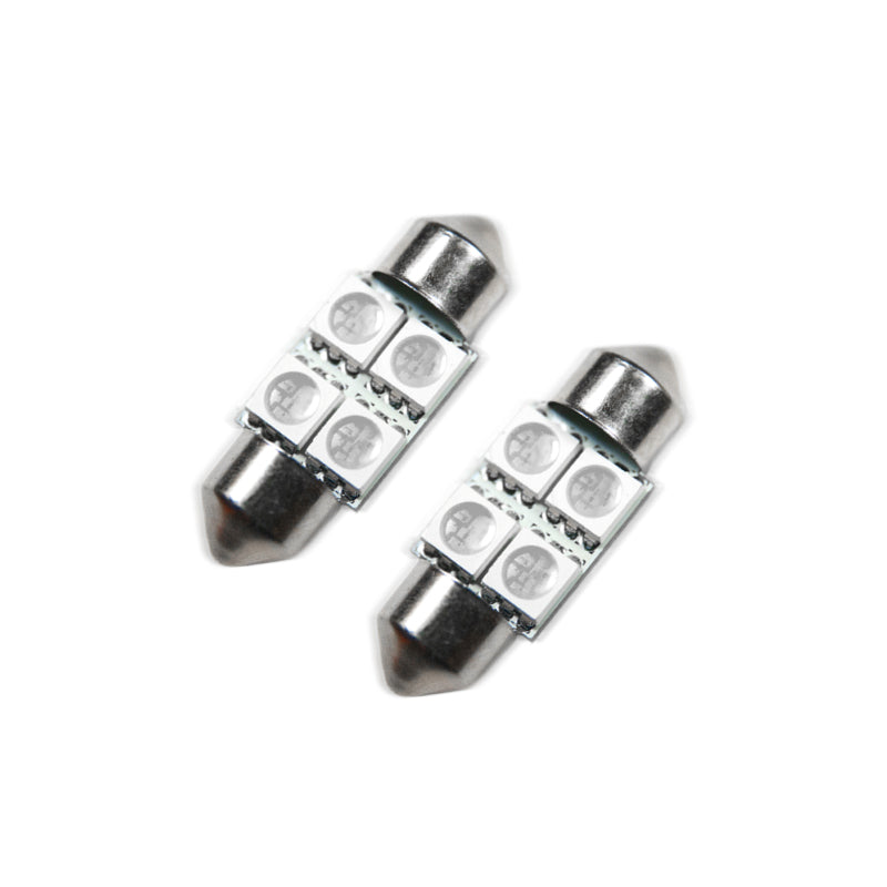 Load image into Gallery viewer, Oracle 33MM 4 LED 3-Chip Festoon Bulbs (Pair) - Blue
