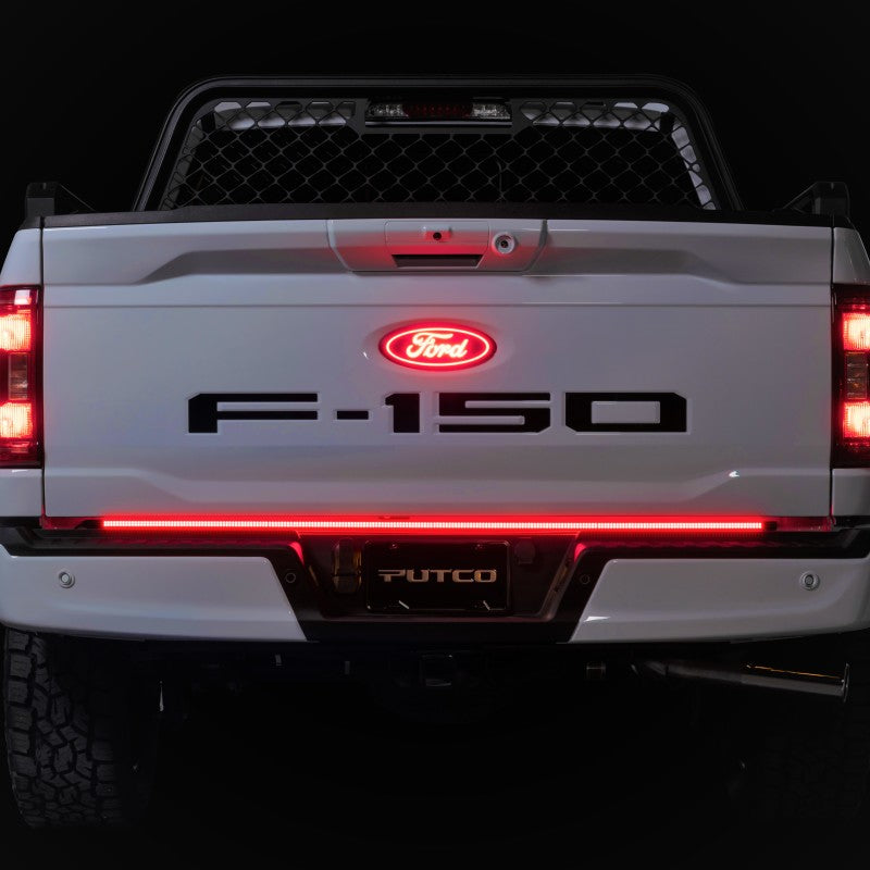 Load image into Gallery viewer, Putco 19-24 Ford Ranger 48In Direct Fit Blade Kit Tailgate Bars Equipped w Factory LED Taillamps
