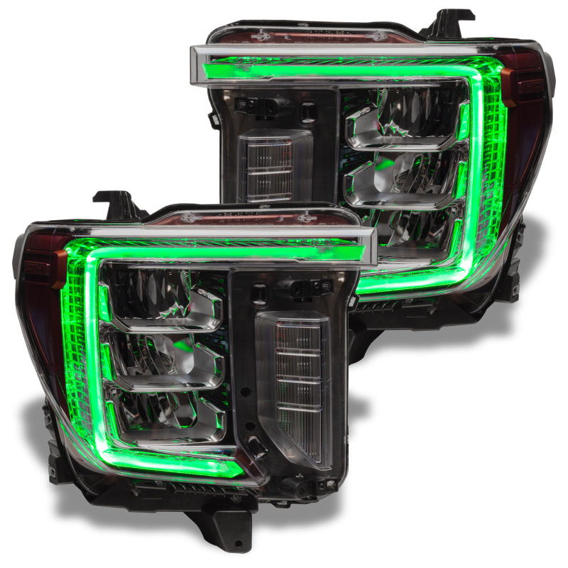 Load image into Gallery viewer, Oracle 20-21 GMC Sierra 2500/3500 HD RGB+W Headlight DRL Upgrade Kit - ColorSHIFT
