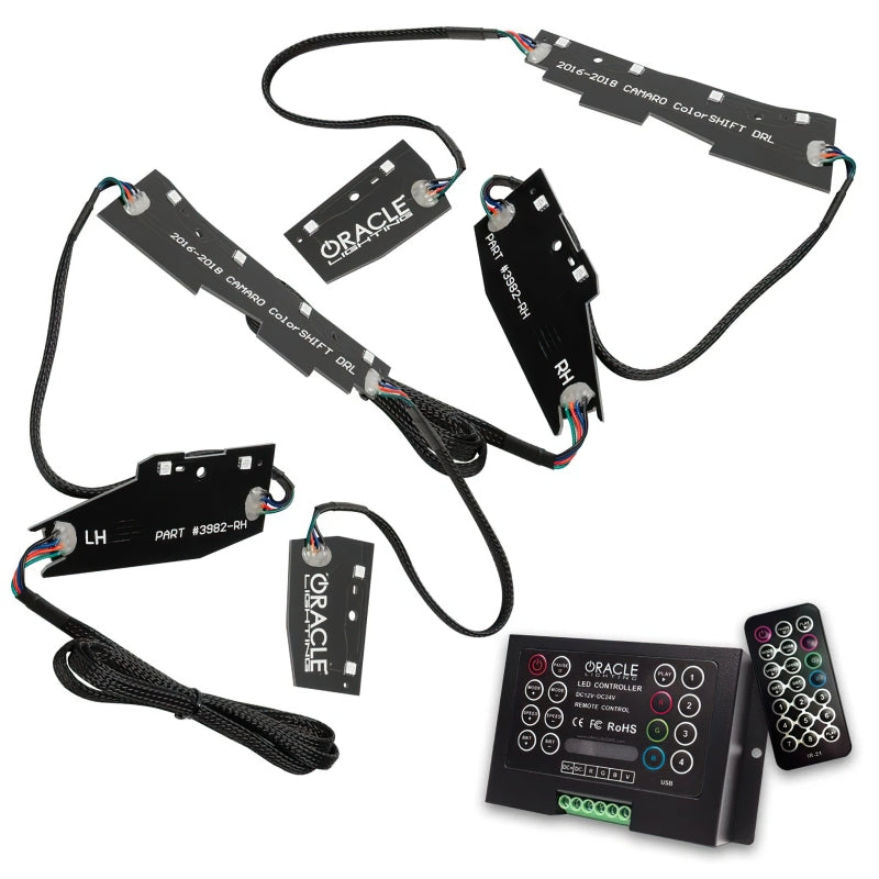 Load image into Gallery viewer, Oracle 16-18 Chevy Camaro RGB+W Headlight DRL Upgrade Kit - ColorSHIFT w/ 2.0 Controller
