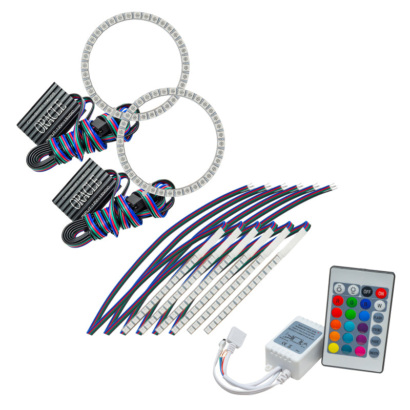 Load image into Gallery viewer, Oracle 15-17 Ford Mustang V6/GT/Shelby DRL w/ Halo Kit - ColorSHIFT w/ Simple Controller

