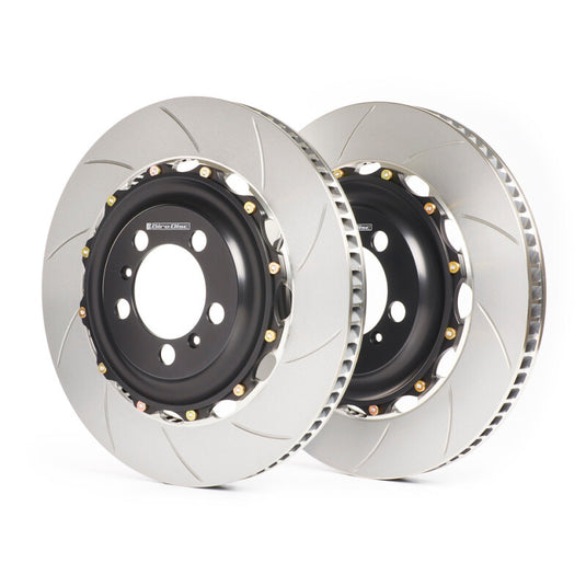 GiroDisc 2022+ Audi RS3 (8Y) (w/Carbon Ceramic Brakes) Front 2-Piece Iron Conversion Slotted Rotors
