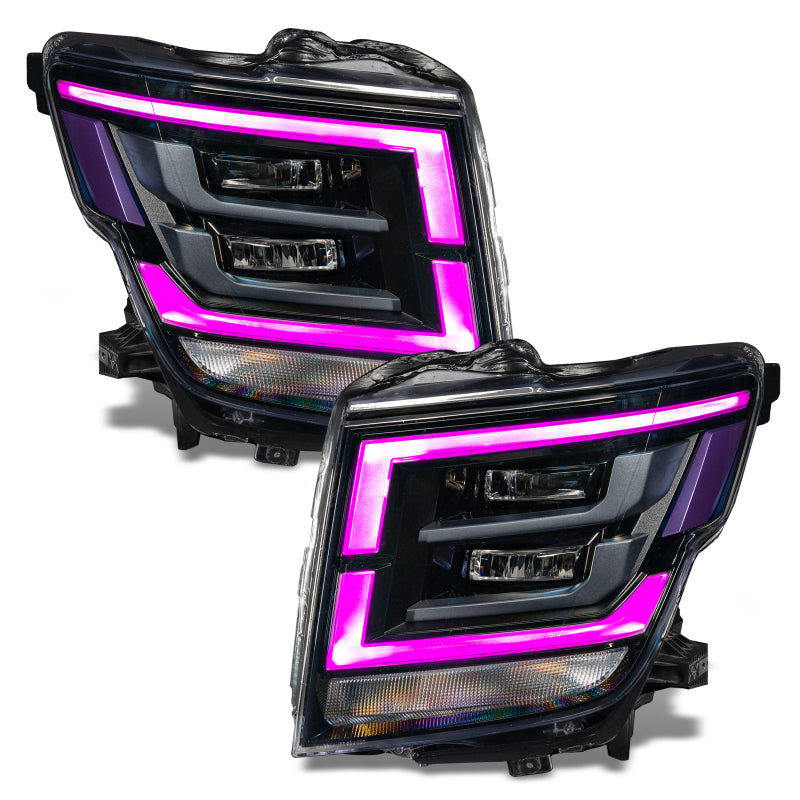Load image into Gallery viewer, Oracle 21-22 Nissan Titan RGB+W Headlight DRL Upgrade - ColorSHIFT w/o Controller
