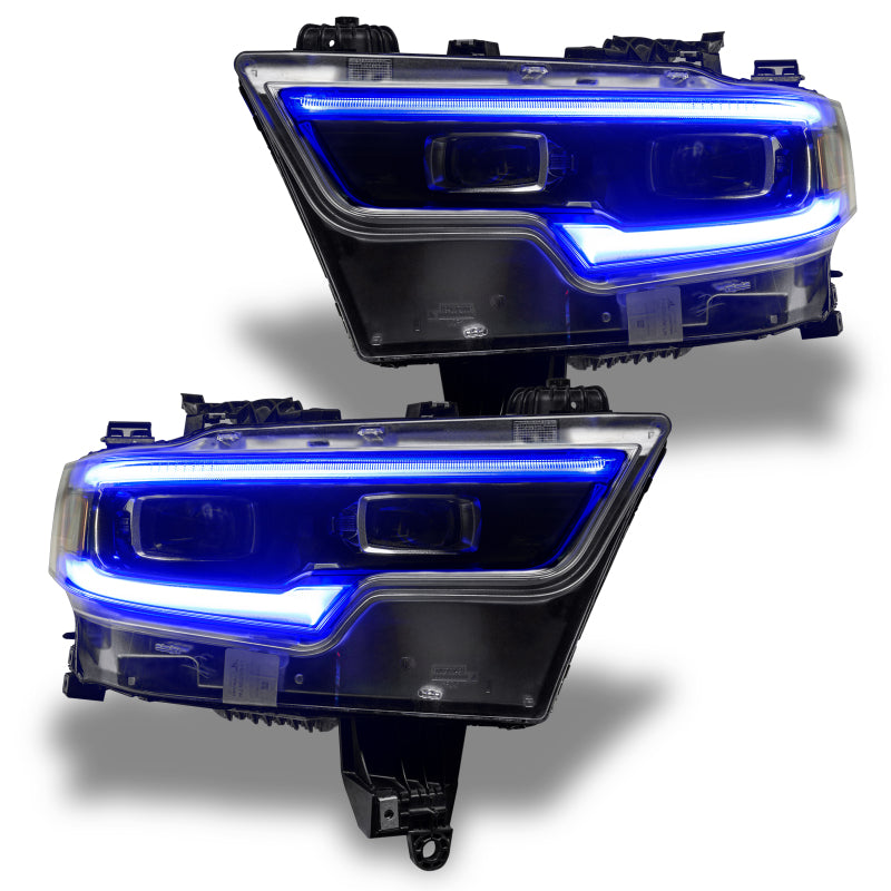 Load image into Gallery viewer, Oracle 19-21 RAM 1500 Projector LED Headlight DRL Kit - RGBW+A w/ RF Controller
