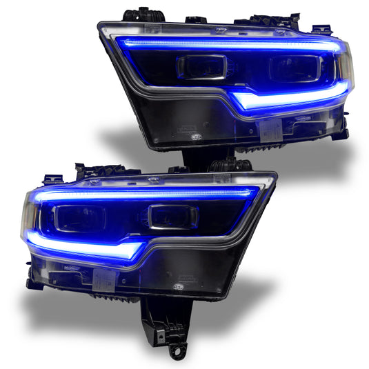 Oracle 19-21 RAM 1500 Projector LED Headlight DRL Kit - ColorSHIFT RGBW+A w/o Controller