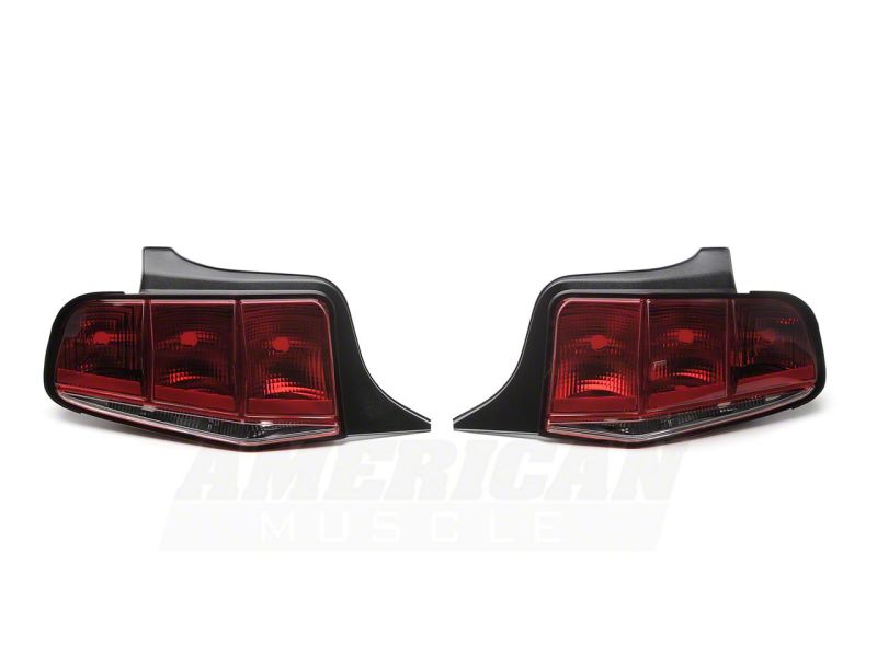 Load image into Gallery viewer, Raxiom 10-12 Ford Mustang Aero Tail Lights- Blk Housing (Smoked Lens)
