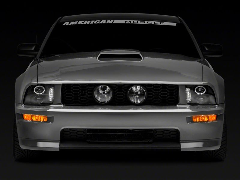 Load image into Gallery viewer, Raxiom 05-09 Ford Mustang Excluding GT500 LED Halo Projector Headlights- Blk Housing (Clear Lens)
