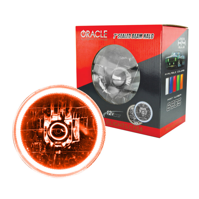 Oracle Pre-Installed Lights 7 IN. Sealed Beam - Amber Halo SEE WARRANTY