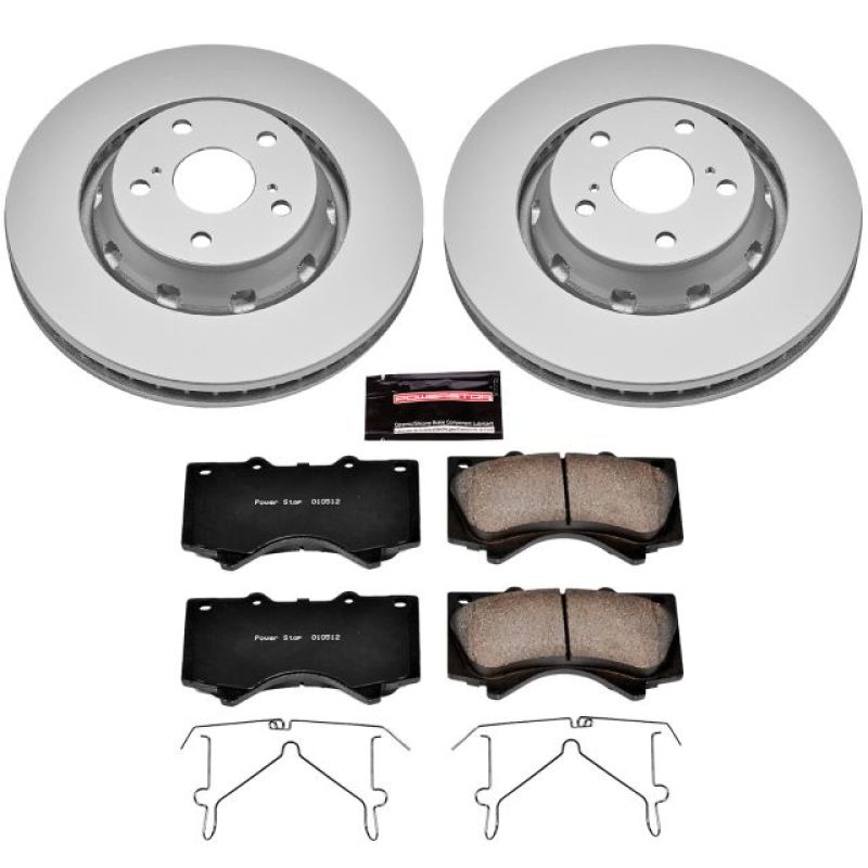 Load image into Gallery viewer, Power Stop 16-18 Lexus LX570 Front Z17 Evolution Geomet Coated Brake Kit
