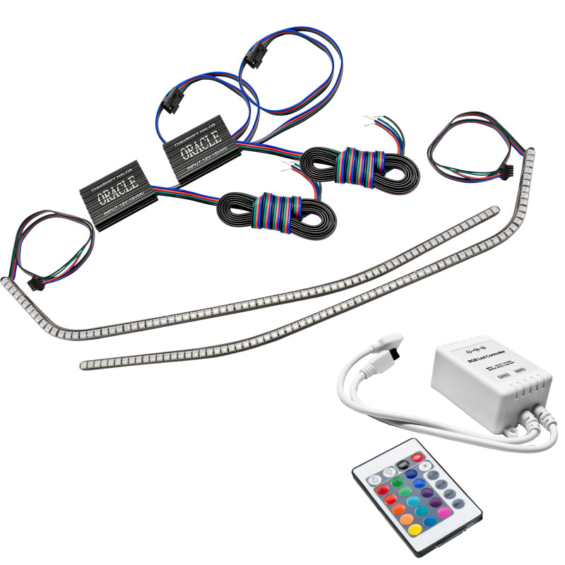 Load image into Gallery viewer, Oracle 16-21 Chevy Camaro Surface Mount DRL Modules - ColorSHIFT w/ Simple Controller
