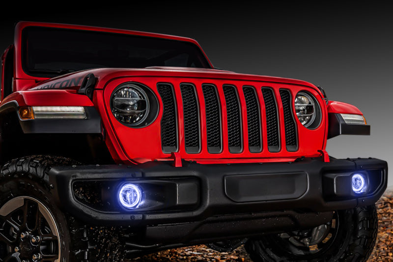 Load image into Gallery viewer, Oracle Jeep Wrangler JL/Gladiator JT LED Surface Mount Fog Light Halo Kit - White
