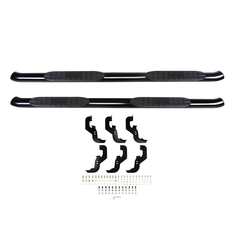 Load image into Gallery viewer, Westin 2019-2026 Chevy Silverado/Sierra 1500 Crew Cab Non LD PRO TRAXX 4 Oval Nerf Step Bars - Black
