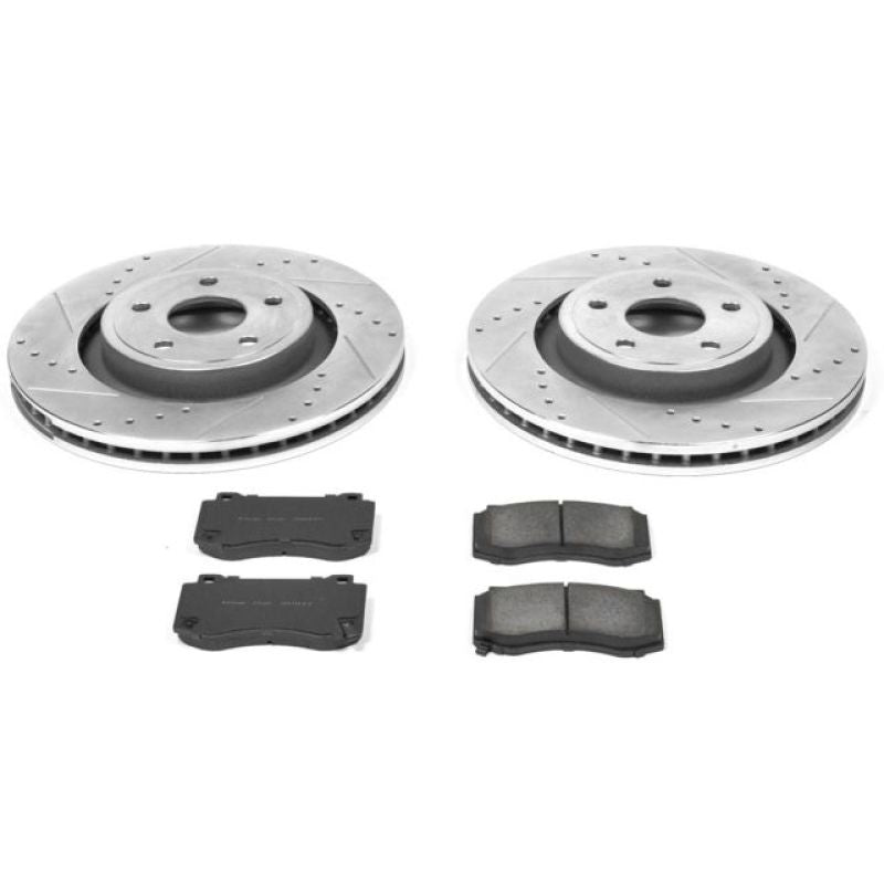 Load image into Gallery viewer, Power Stop 06-10 Jeep Grand Cherokee Front Z23 Evolution Sport Brake Kit
