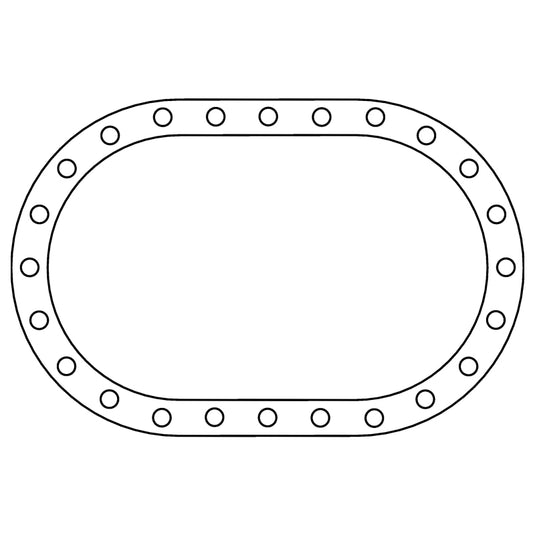 Cometic Fuel Cell .062in Fiber Filler Gasket - 24 Bolt - Oval