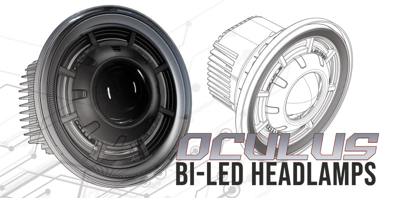 Load image into Gallery viewer, Oracle Oculus 7in Bi-LED Projector Headlights for Jeep Wrangler JK - 6000K SEE WARRANTY
