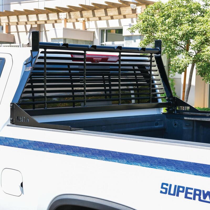 Load image into Gallery viewer, Westin 1999-2018 Chevrolet/Ford/GMC/Toyota Silverado/Sierra 1500/2500/3500 HD Headache Rack - Black
