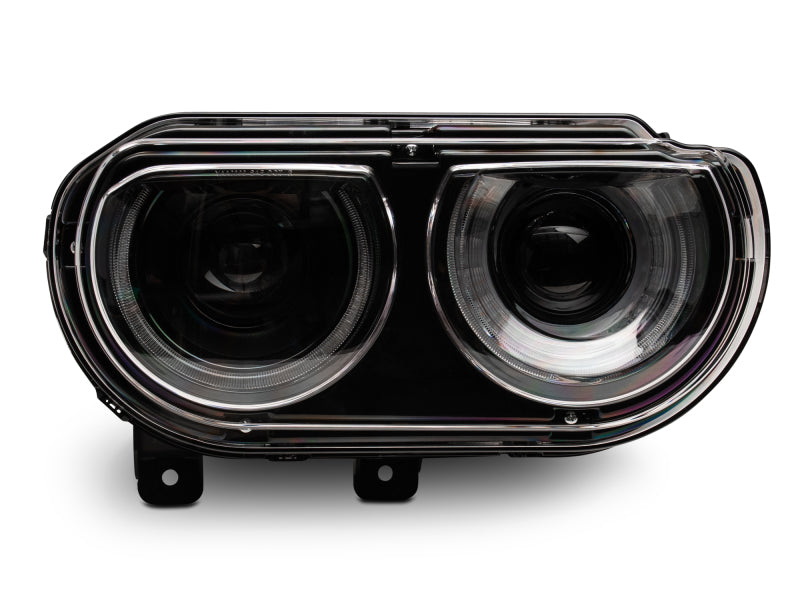 Load image into Gallery viewer, Raxiom 08-14 Dodge Challenger Halo Projctr Headlights w/Sequential Turn Signals-Blk Hsng(Clear Lens)
