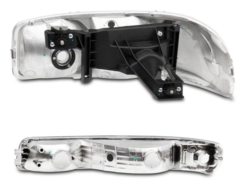 Load image into Gallery viewer, Raxiom 99-06 GMC Sierra 1500 Axial Series OEM Crystal Rep Headlights- Chrome Housing (Clear Lens)
