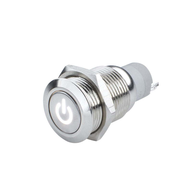 Load image into Gallery viewer, Oracle Power Symbol On/Off Flush Mount LED Switch - White
