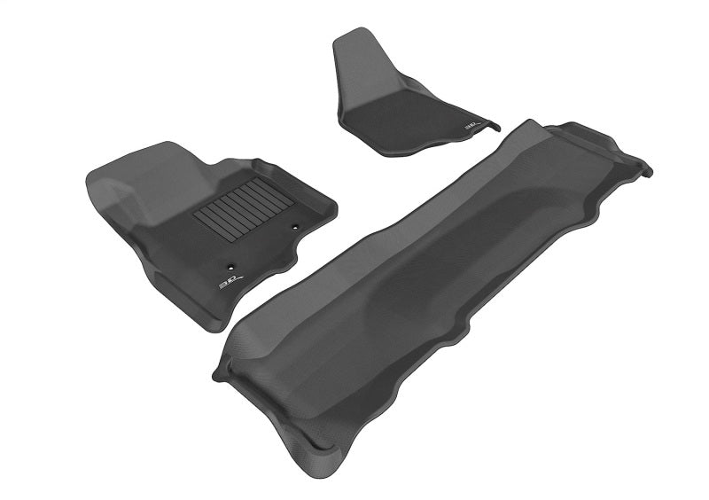 Load image into Gallery viewer, 3D MAXpider 11-12 Ford F-250 / 350 / 450 Crew Cab Kagu Black Full Set
