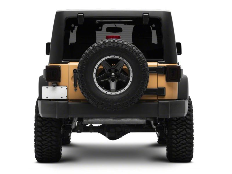 Load image into Gallery viewer, Raxiom 07-18 Jeep Wrangler JK Axial Series LED Tail Lights- Blk Housing (Smoked Lens)
