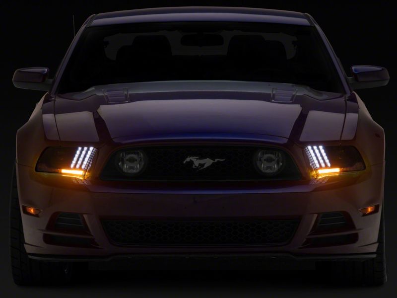 Load image into Gallery viewer, Raxiom 13-14 Ford Mustang LED Projector Headlights SEQL Turn Signals- Blk Housing (Clear Lens)
