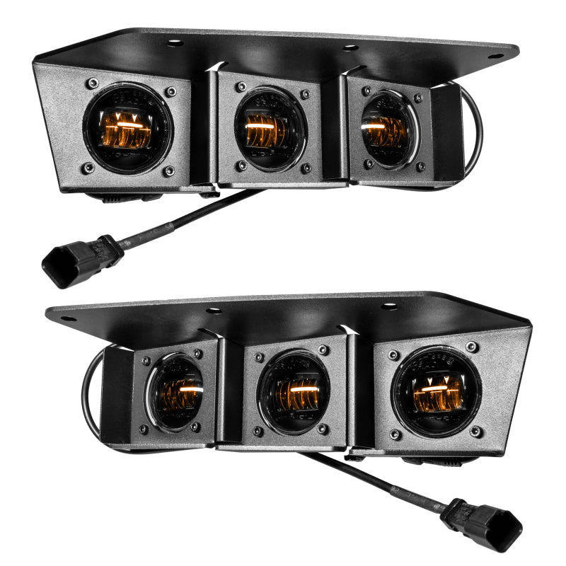 Load image into Gallery viewer, Oracle High 21-22 Ford Bronco Triple LED Fog Light kit for Steel Bumper
