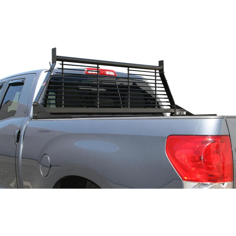 Load image into Gallery viewer, Westin 1999-2018 Chevrolet/Ford/GMC/Toyota Silverado/Sierra 1500/2500/3500 HD Headache Rack - Black
