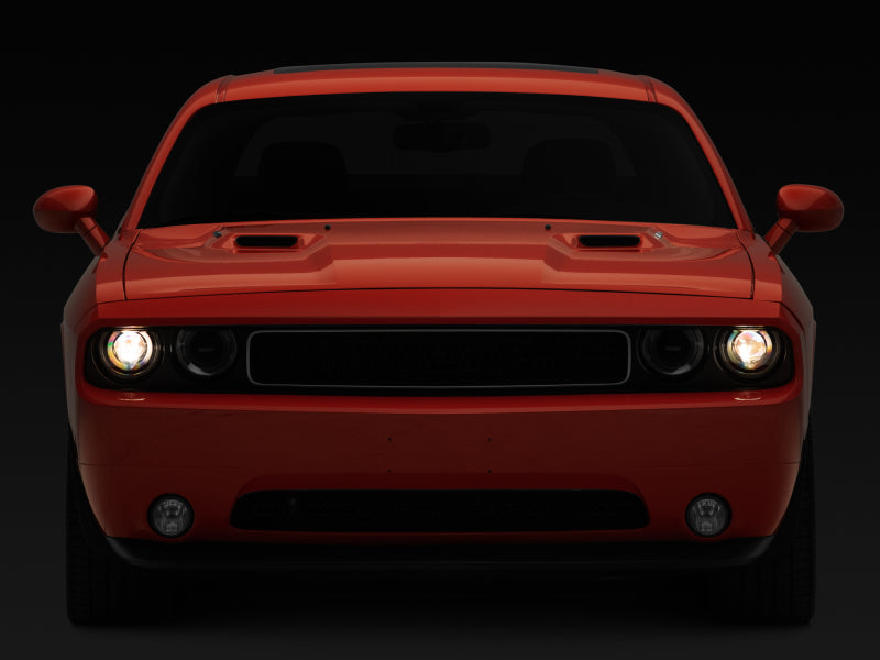 Load image into Gallery viewer, Raxiom 08-14 Dodge Challenger Halo Projctr Headlights w/Sequential Turn Signals-Blk Hsng(Clear Lens)
