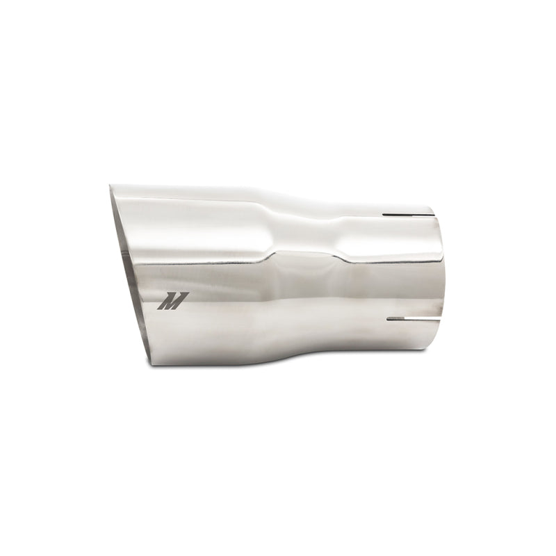 Load image into Gallery viewer, Mishimoto Clamp-On Single Wall Exhaust Tip 5in Outlet - Polished
