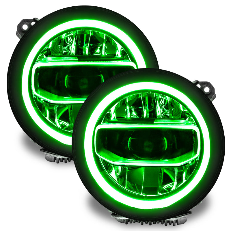 Load image into Gallery viewer, Oracle Jeep Wrangler JL/Gladiator JT RGB+W Headlight DRL Upgrade Kit - ColorSHIFT
