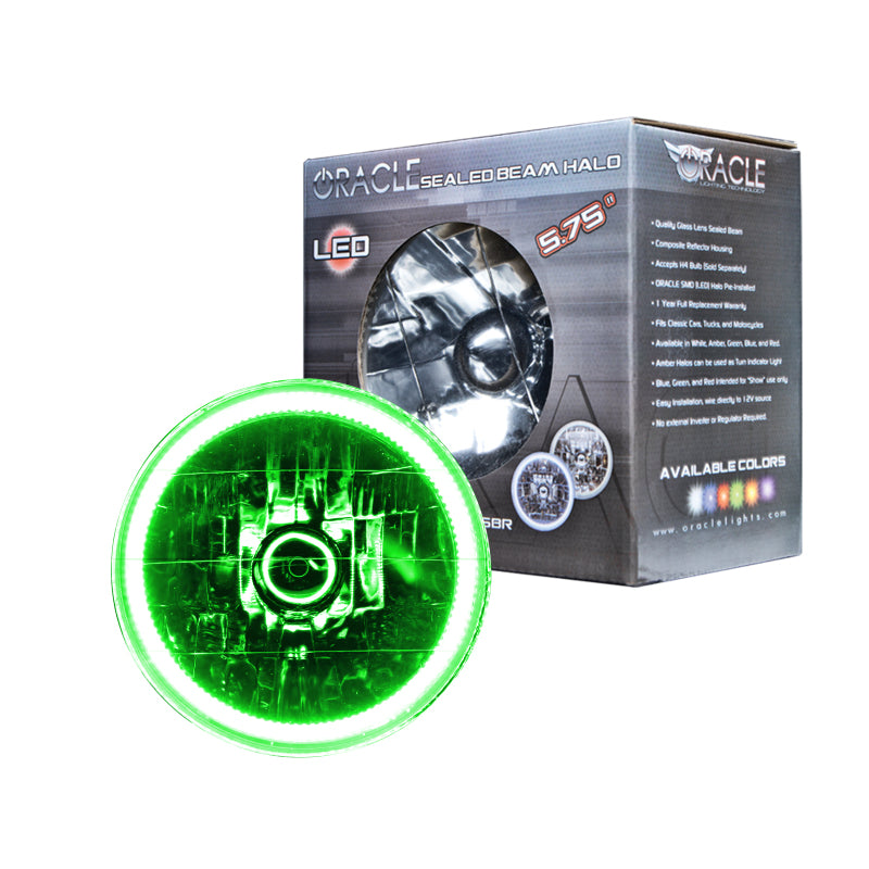 Load image into Gallery viewer, Oracle Pre-Installed Lights 5.75 IN. Sealed Beam - Green Halo SEE WARRANTY
