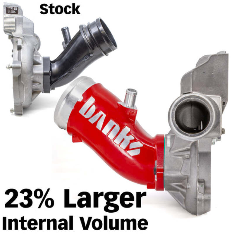 Load image into Gallery viewer, Banks Power 17-24 Chevrolet/GMC 2500/3500 6.6L Duramax L5P Monster-Ram Turbo Inlet Elbow - Red
