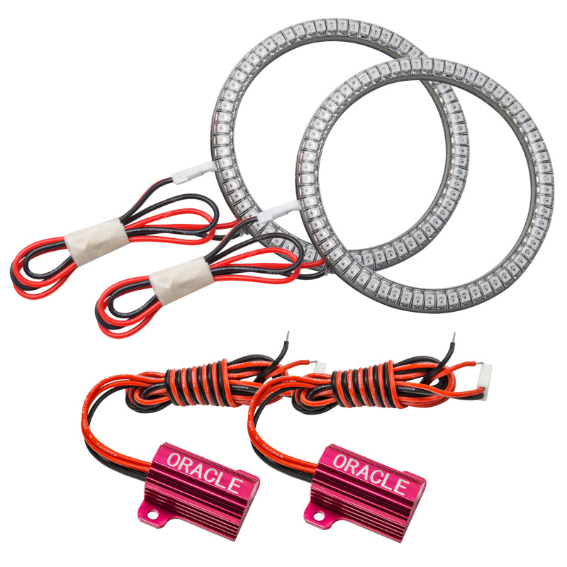 Load image into Gallery viewer, Oracle Jeep Wrangler JL/Gladiator JT LED Surface Mount Fog Light Halo Kit - Red
