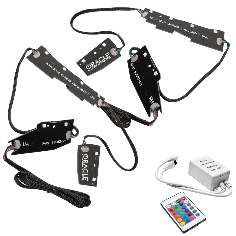 Load image into Gallery viewer, Oracle 16-18 Chevy Camaro RGB+W Headlight DRL  Kit - ColorSHIFT w/ Simple Controller
