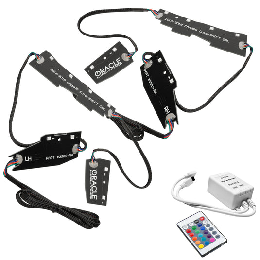 Oracle 16-18 Chevy Camaro RGB+W Headlight DRL  Kit - ColorSHIFT w/ Simple Controller