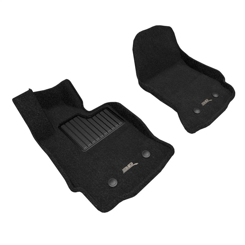 Load image into Gallery viewer, 3D MAXpider 14-19 Chevrolet Corvette C7 Elegant Floor Mat Full Set (2pc) - Black
