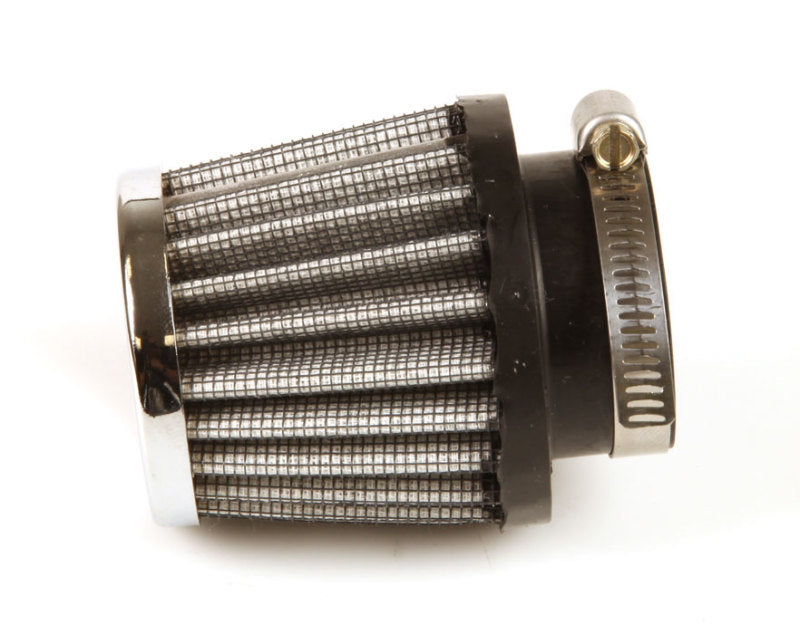 Load image into Gallery viewer, K&amp;N Universal Chrome Filter 1 3/8 inch FLG / 2 1/2 inch Base / 2 inch Top / 2 1/4 inch Height
