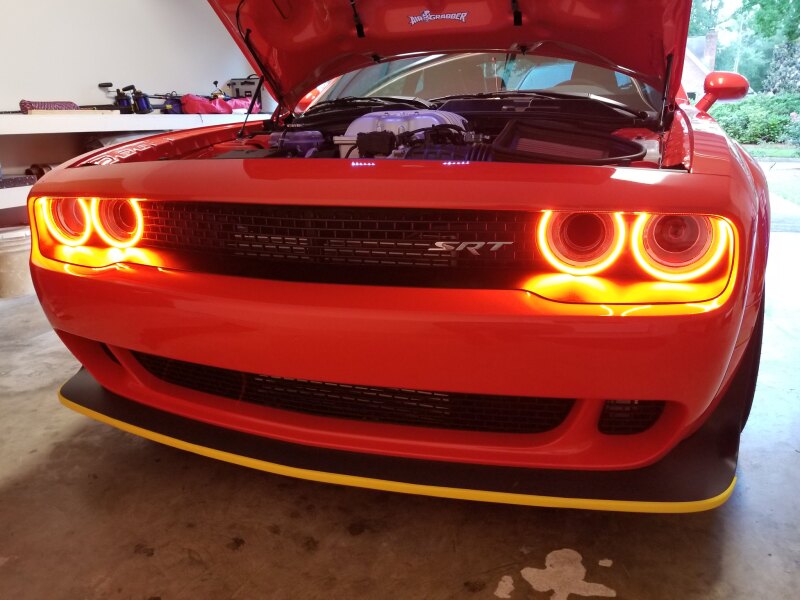 Load image into Gallery viewer, Oracle 15-21 Dodge Challenger Dynamic Surface Mount Headlight Halo Kit - - Dynamic
