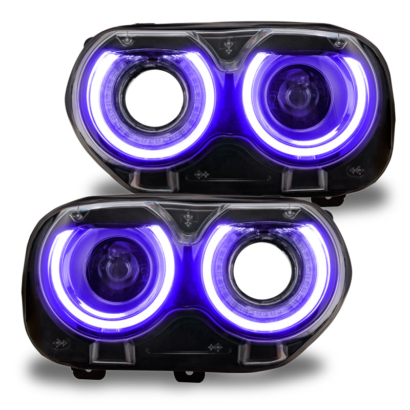 Load image into Gallery viewer, Oracle 15-21 Dodge Challenger RGB+W Headlight DRL Upgrade Kit - ColorSHIFT
