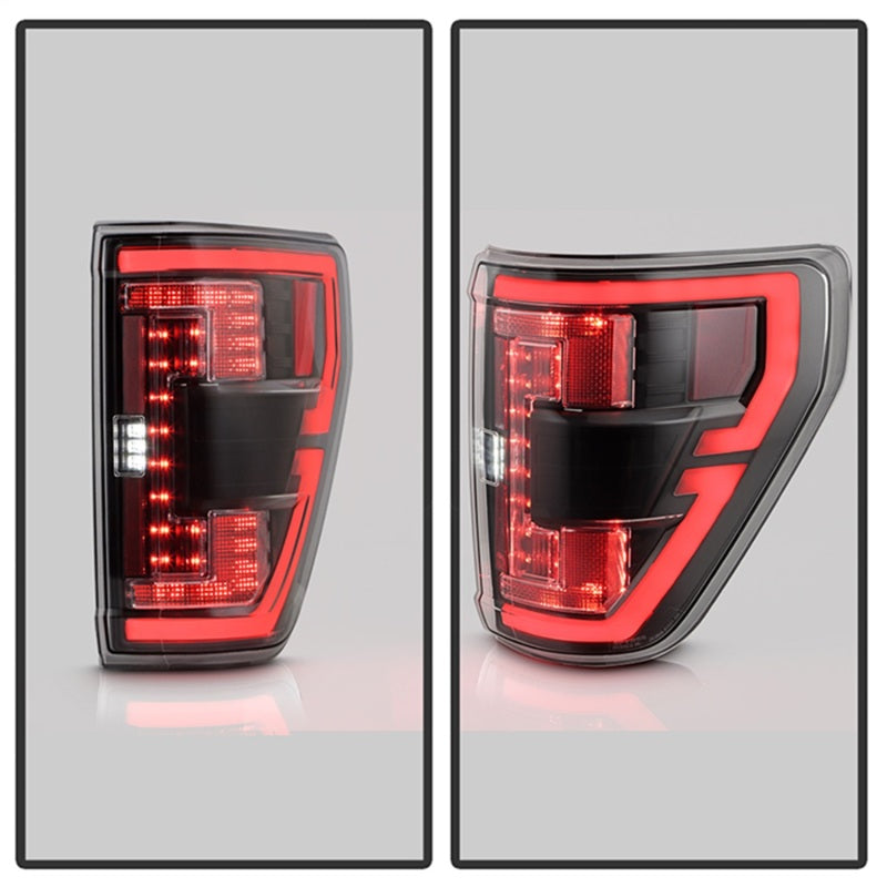 Load image into Gallery viewer, Spyder 21-23 Ford F150 (Halogen w/ Blind Spot) Full LED Tail Lights - Black (ALT-YD-FF15021HALBS-BK)
